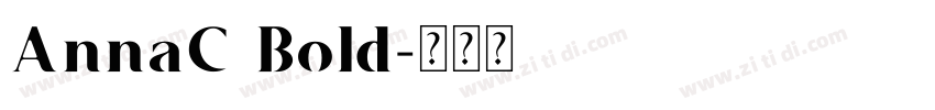 AnnaC Bold字体转换